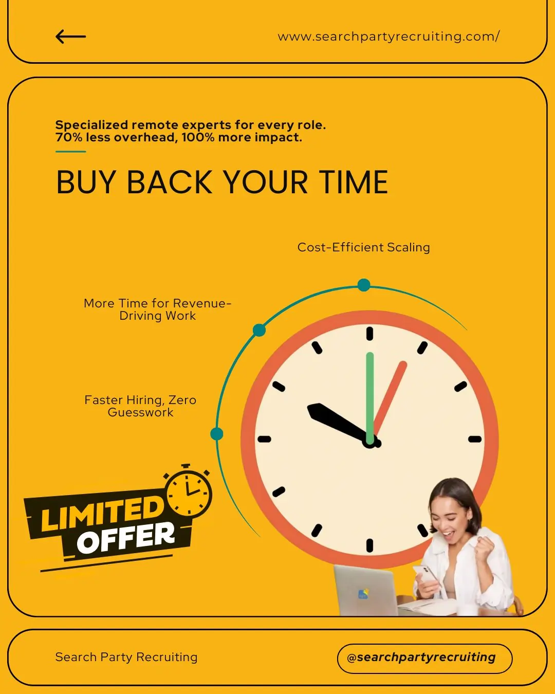 Buy back your time for popup